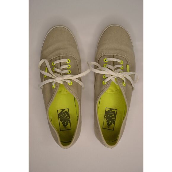 Vans Men's 7 Gray Neon Yellow Lace Up Shoes - Picture 7 of 11